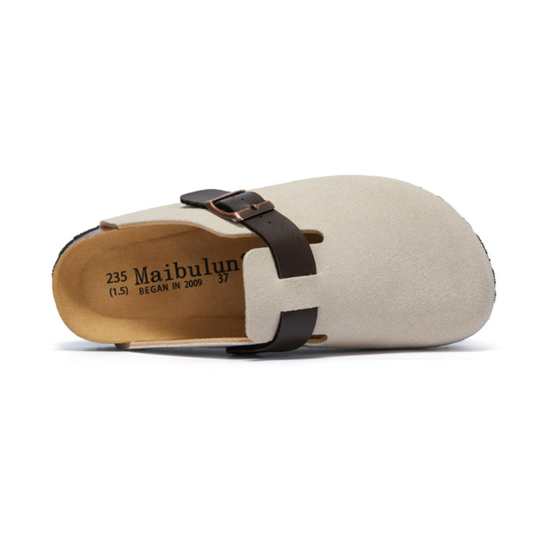 Clog – Blanco y Marrón