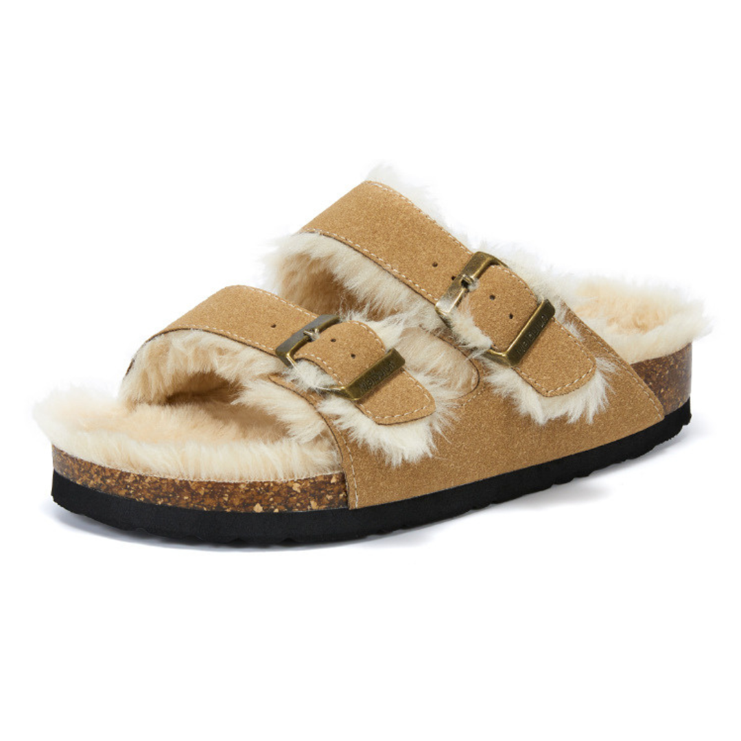 Sandalia Birken Maibulun Fleece – Marrón Claro