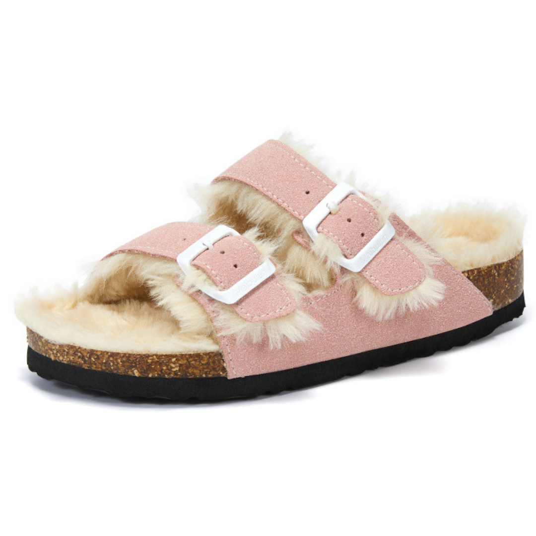 Sandalia Birken Maibulun Fleece – Rosado