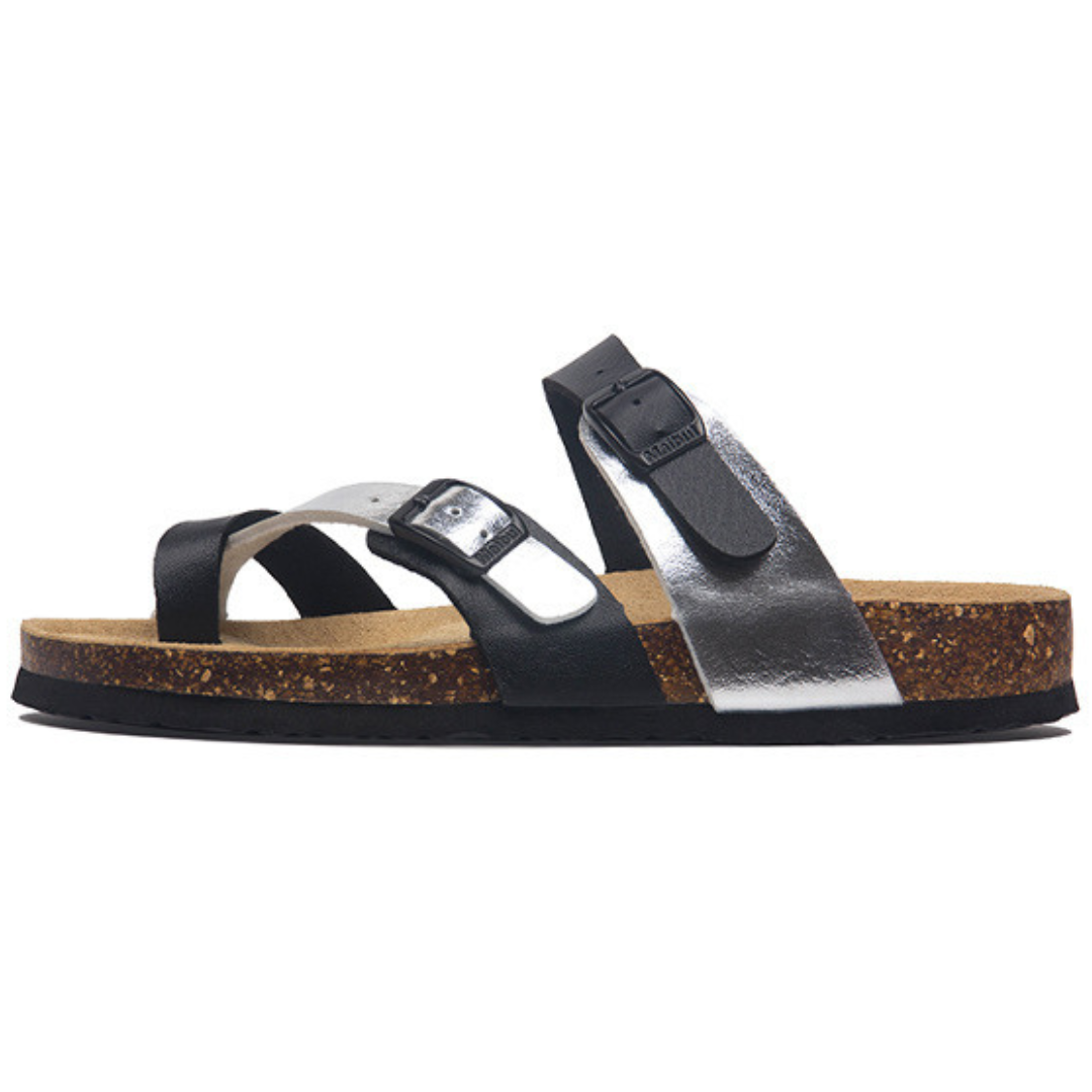 Sandalia Anakena – Negro y Plata