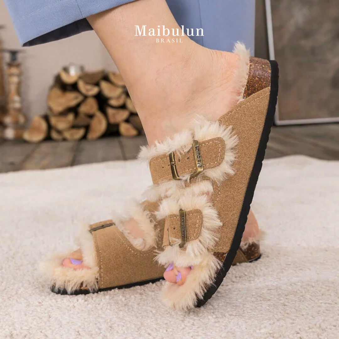 Sandalia Birken Fleece – Arena