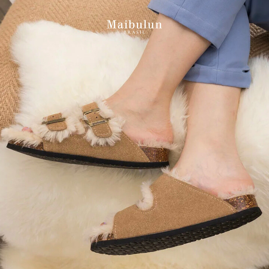 Sandalia Birken Fleece – Arena