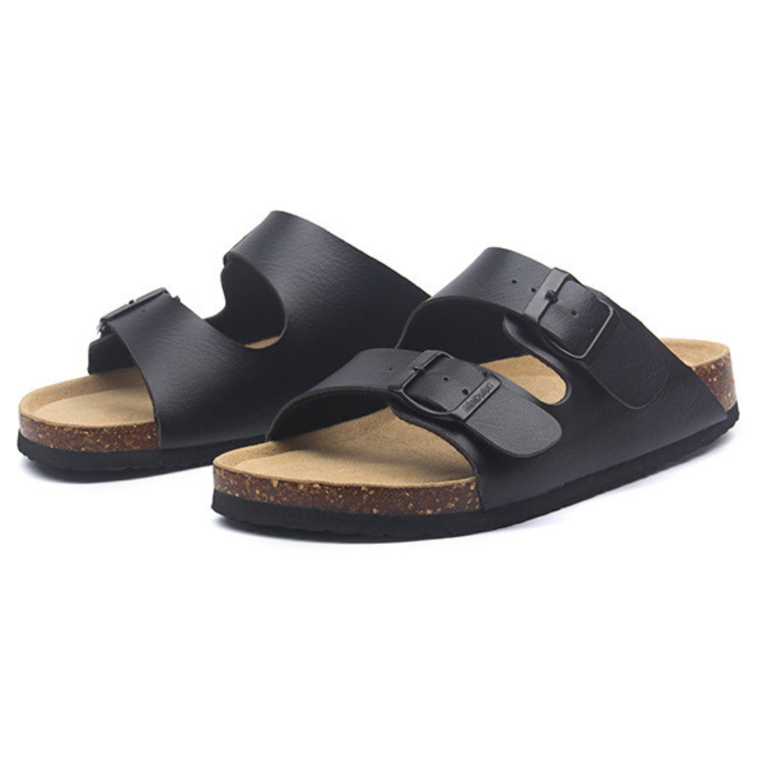 Sandalia Birken Maibulun Cuero – Negro