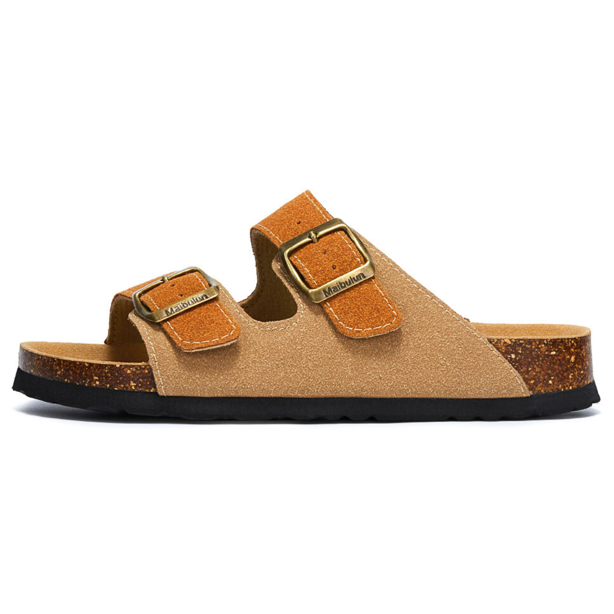 Sandalia Birken Maibulun Gamuza – Marrón Claro y Caramelo