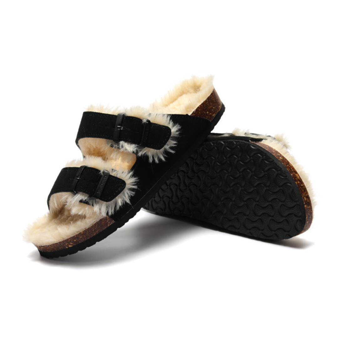 Sandalia Birken Maibulun Fleece – Negro