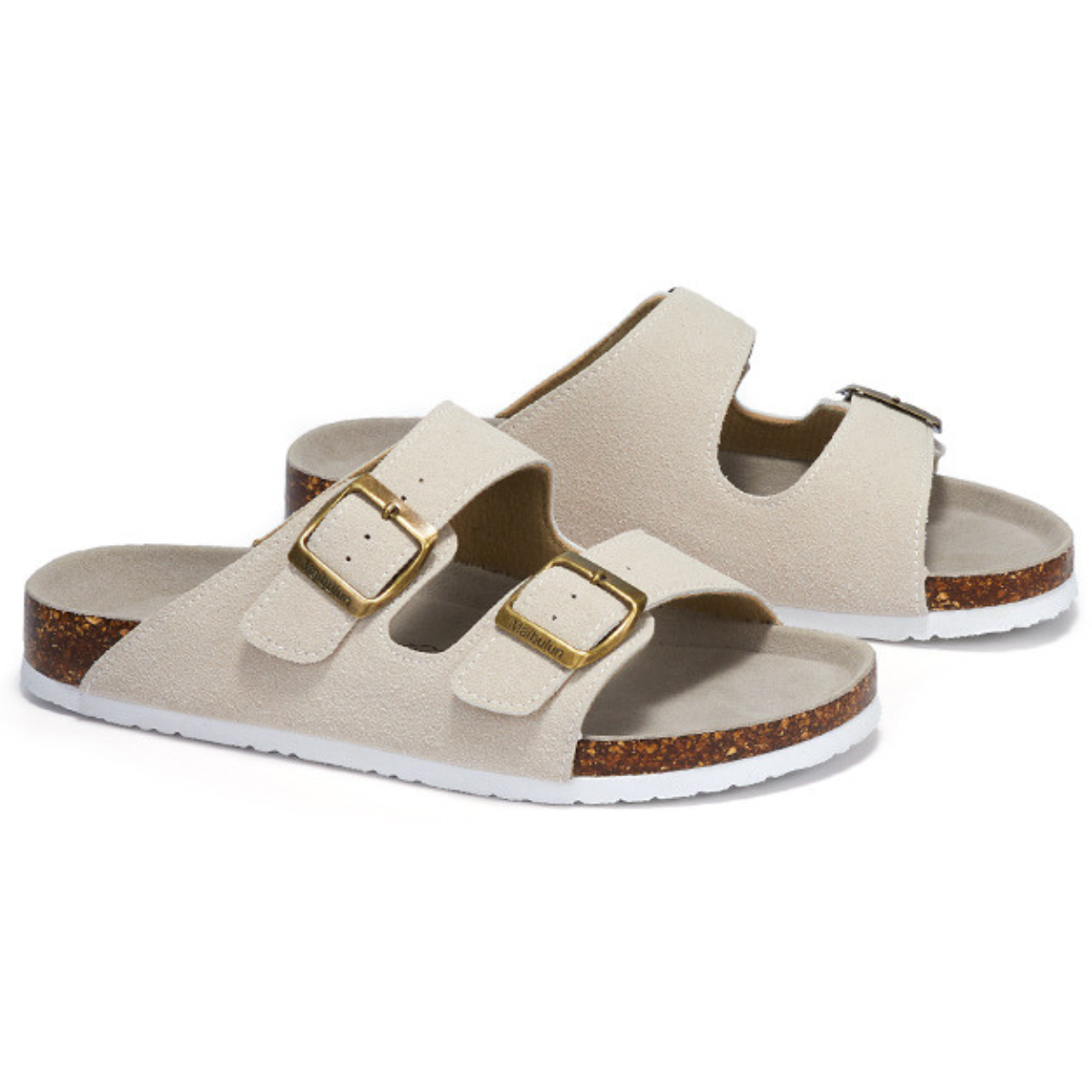 Sandalia Birken Maibulun Gamuza – Crema