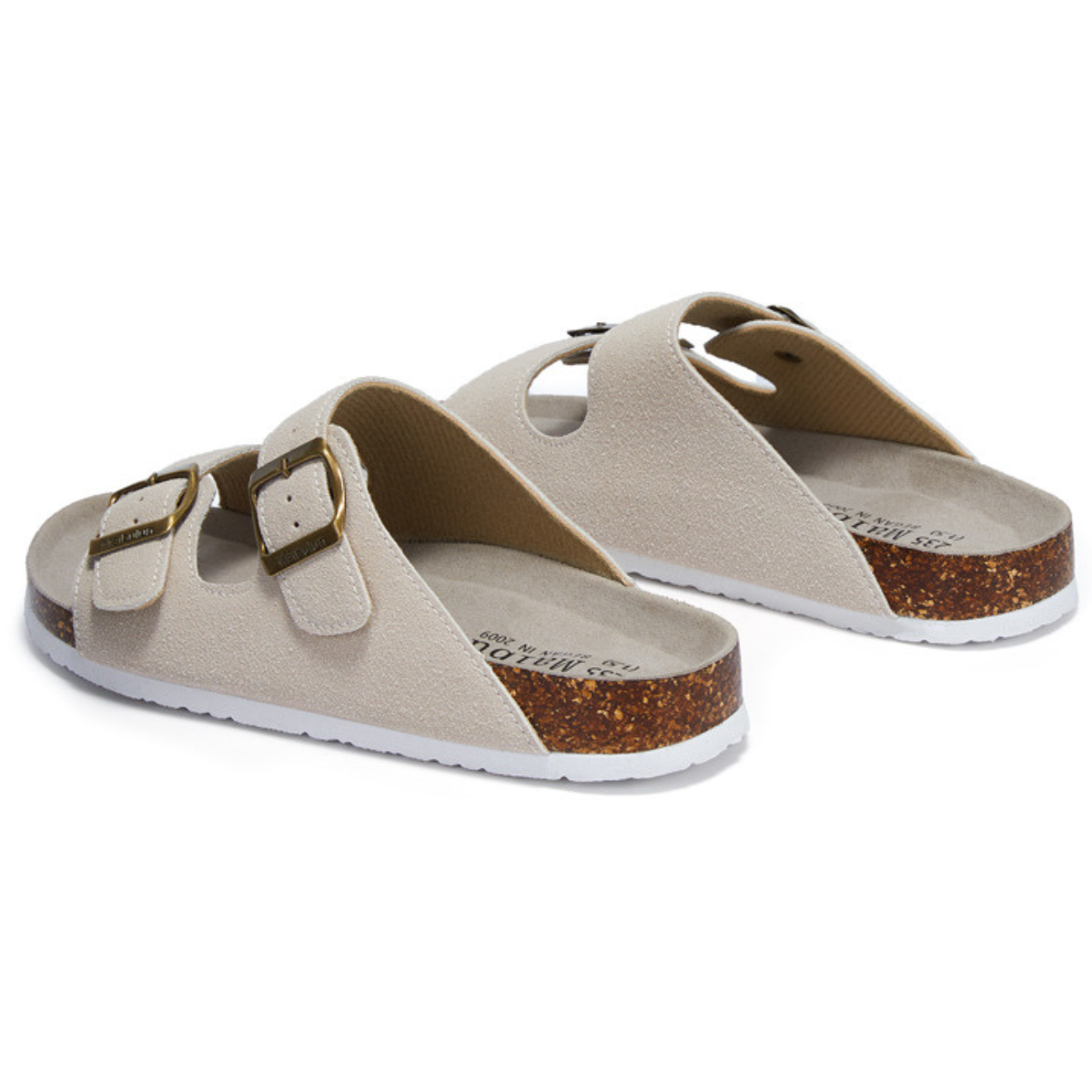 Sandalia Birken Maibulun Gamuza – Crema