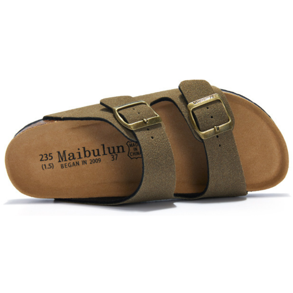 Sandalia Birken Maibulun Gamuza – Verde Musgo