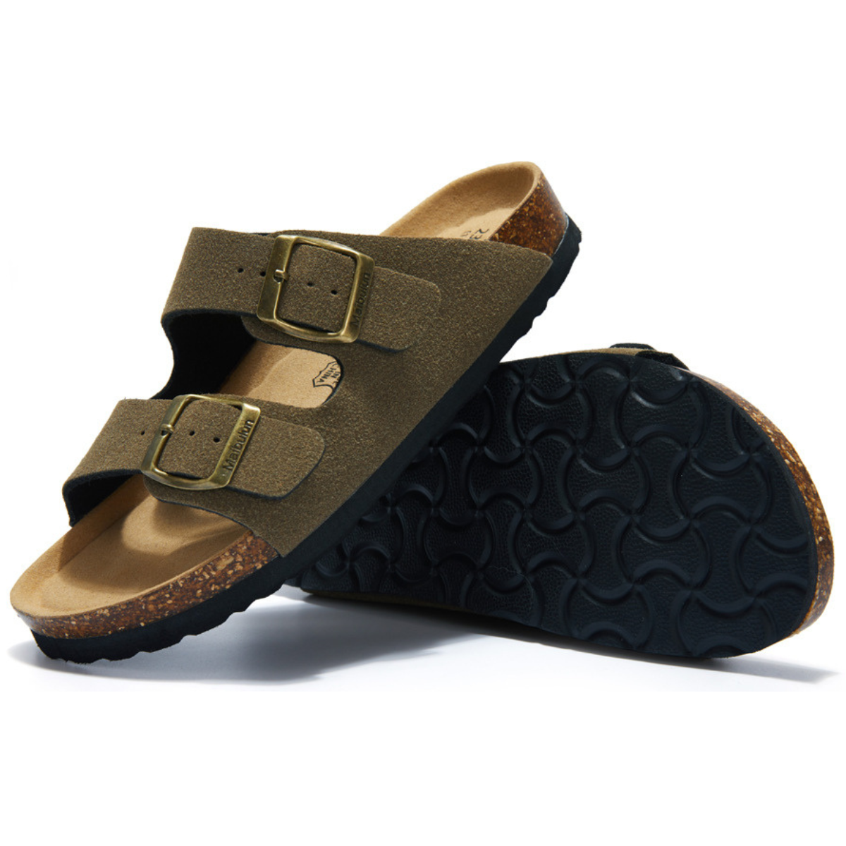 Sandalia Birken Maibulun Gamuza – Verde Musgo