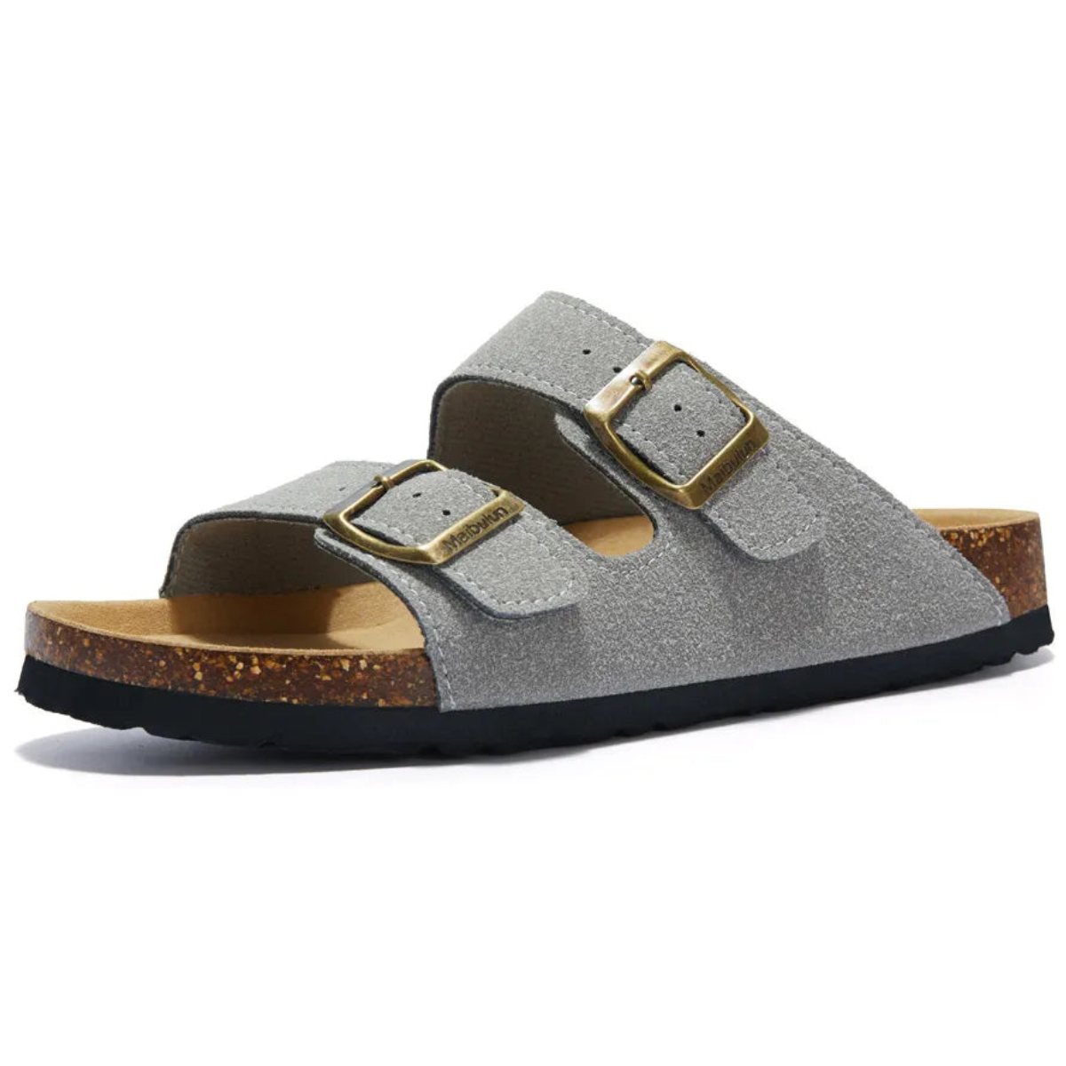 Sandalia Birken Maibulun Gamuza – Gris Claro