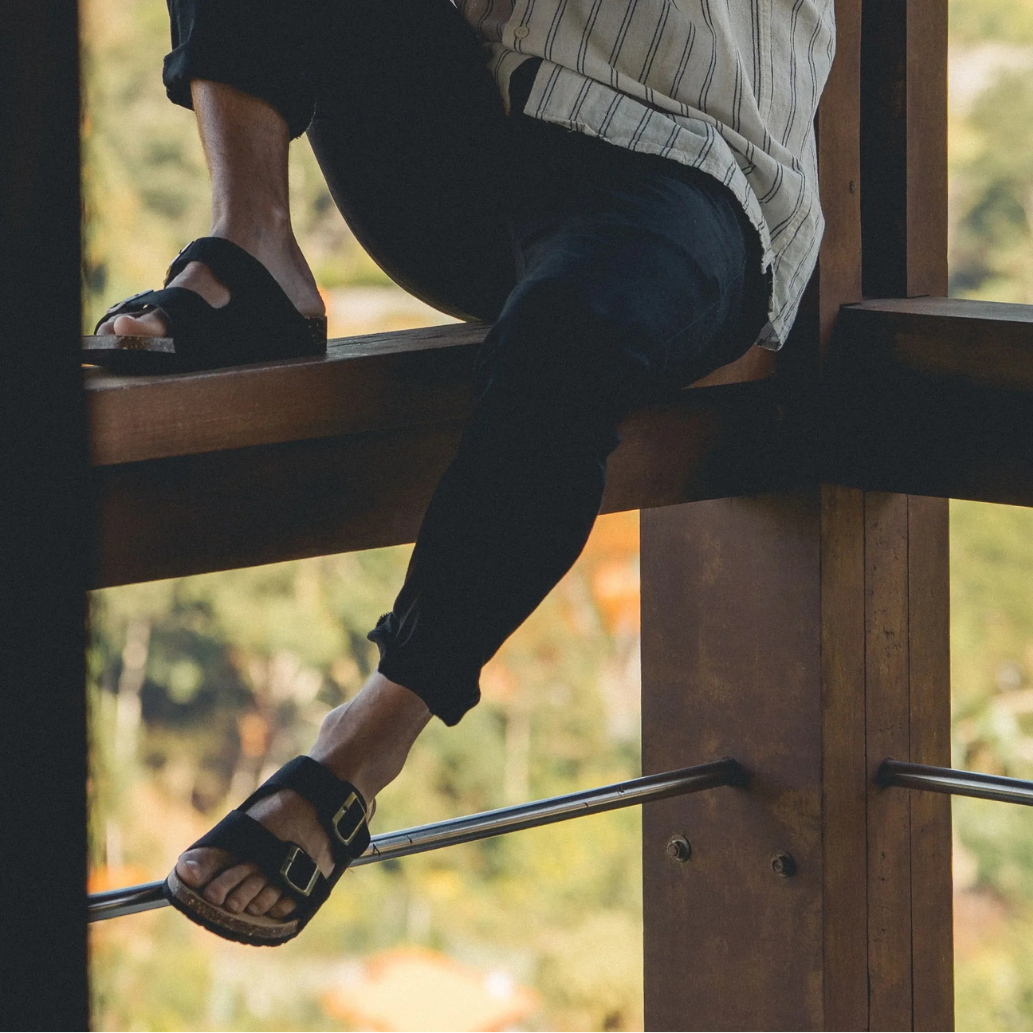 Sandalia Birken Maibulun Gamuza – Negro