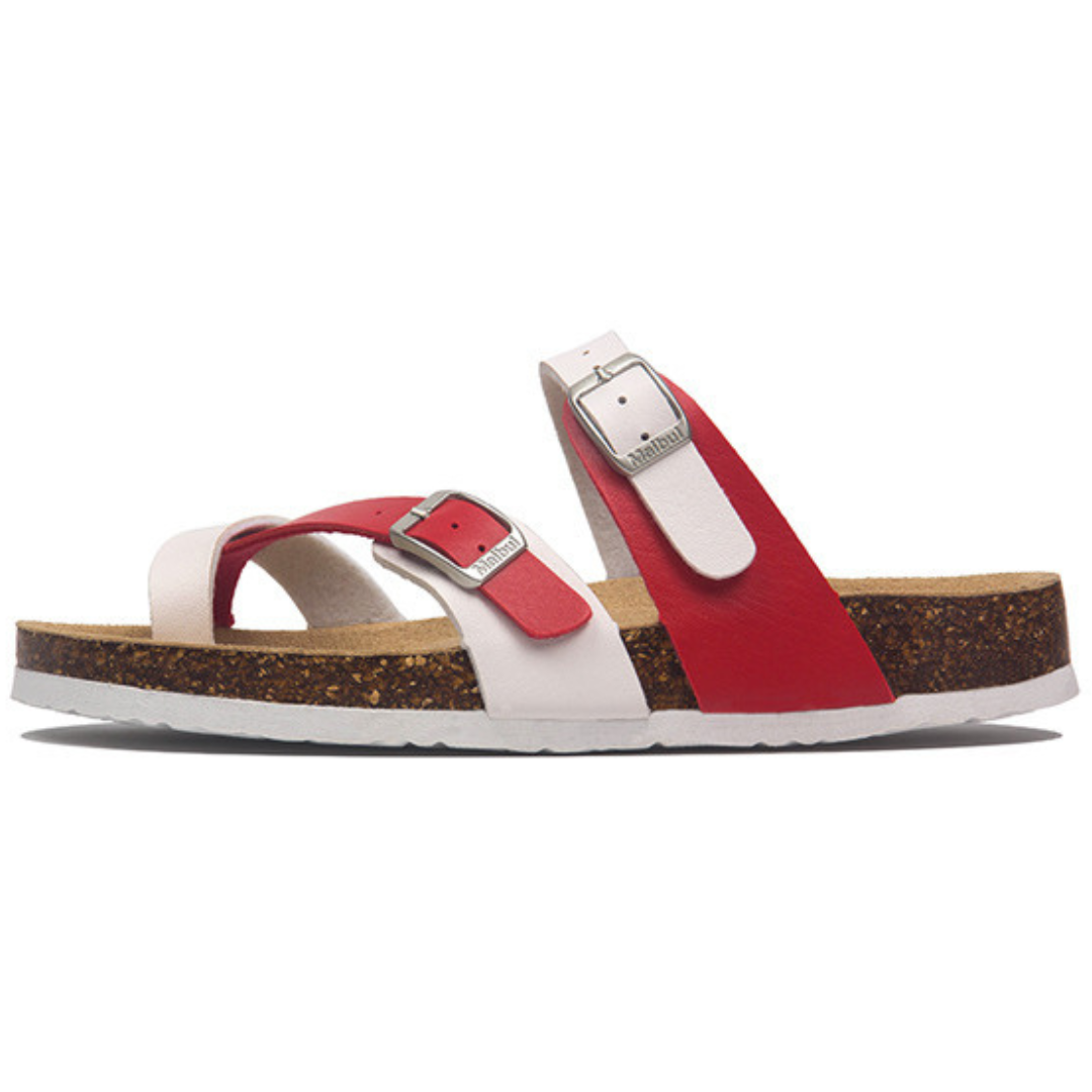 Sandalia Anakena – Blanco y Rojo