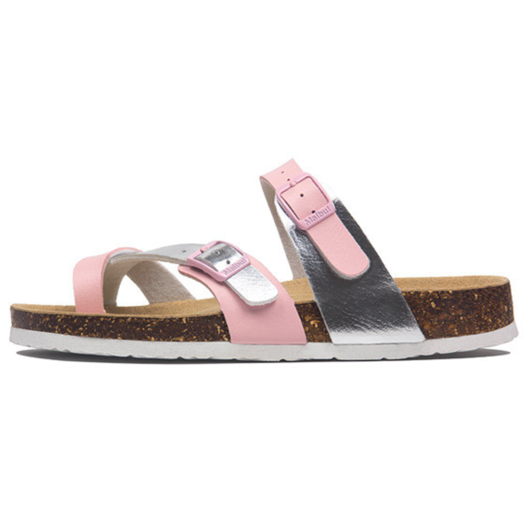 Sandalia Anakena – Rosado y Plata