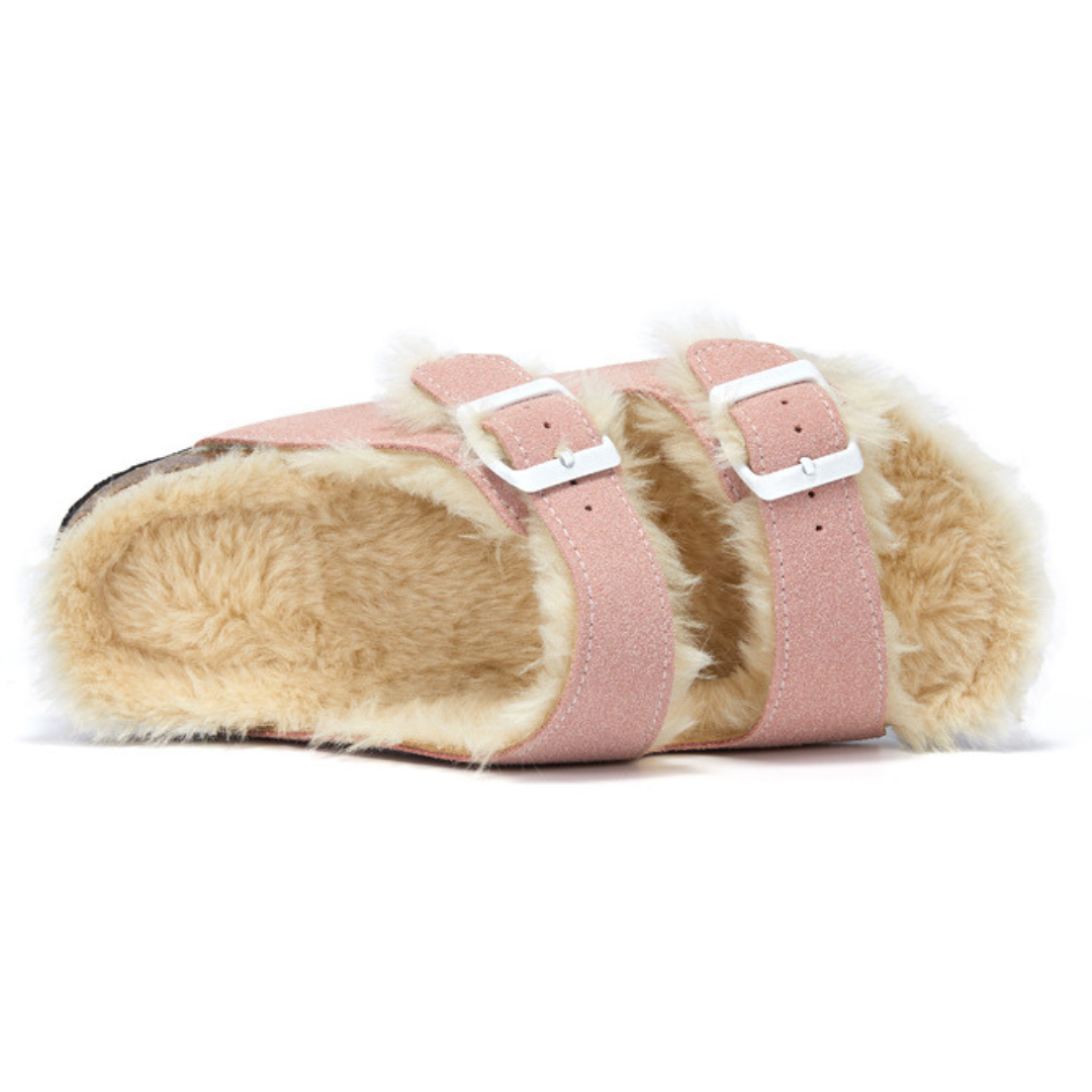 Sandalia Birken Maibulun Fleece – Rosado