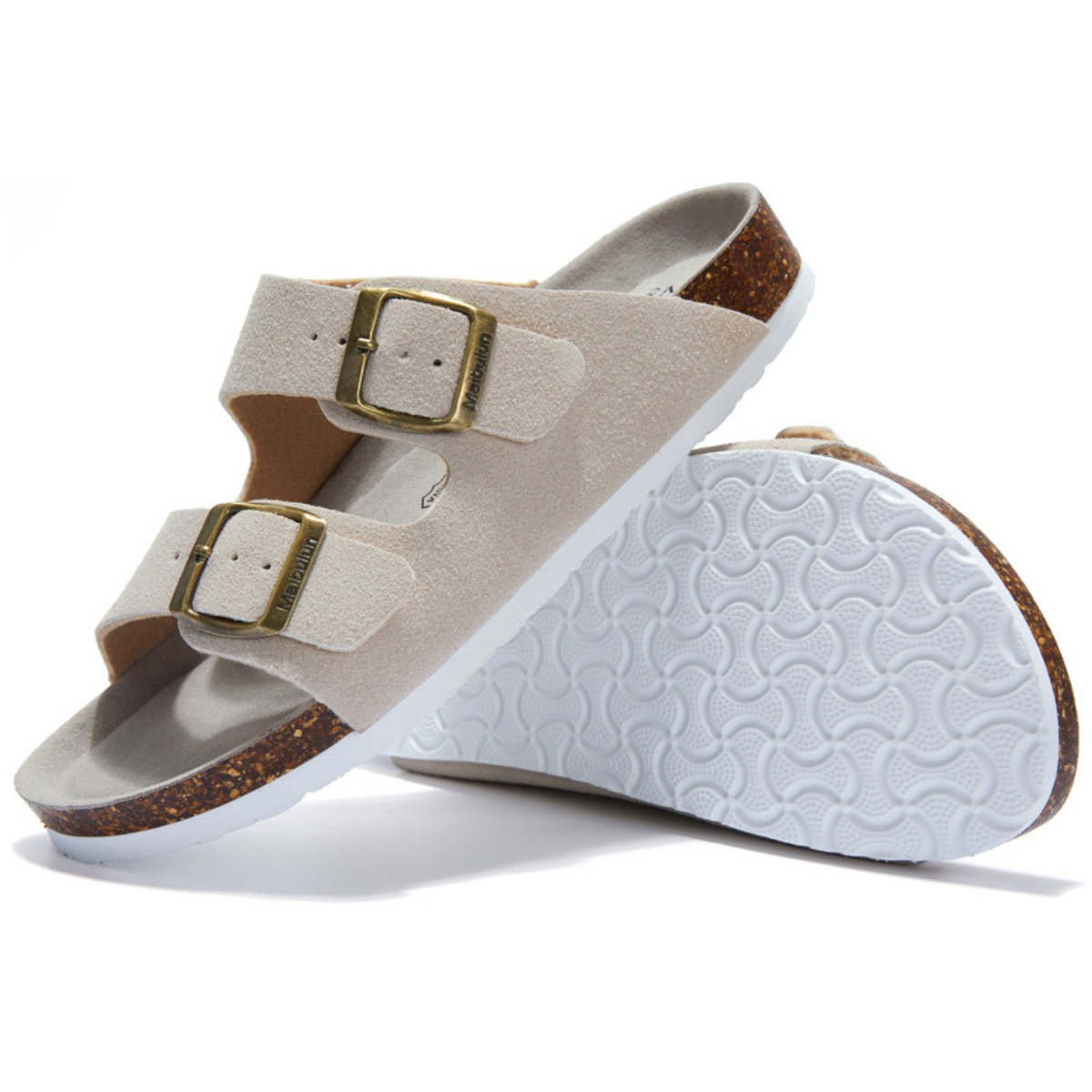 Sandalia Birken Maibulun Gamuza – Crema