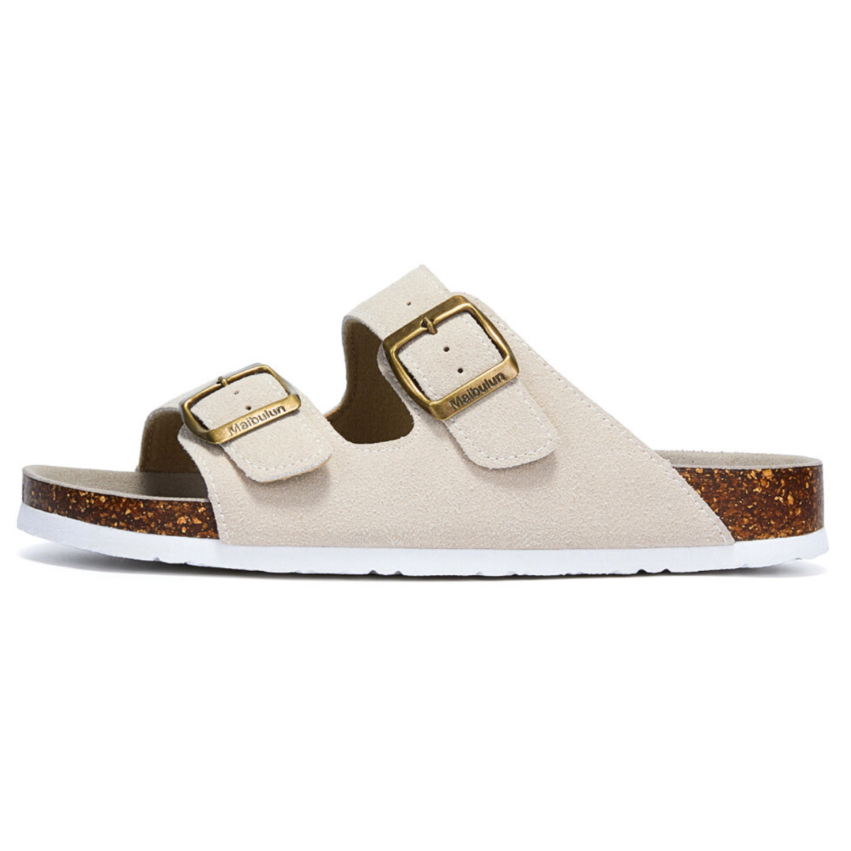 Sandalia Birken Maibulun Gamuza – Crema