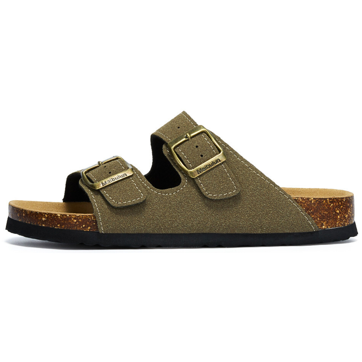 Sandalia Birken Maibulun Gamuza – Verde Musgo