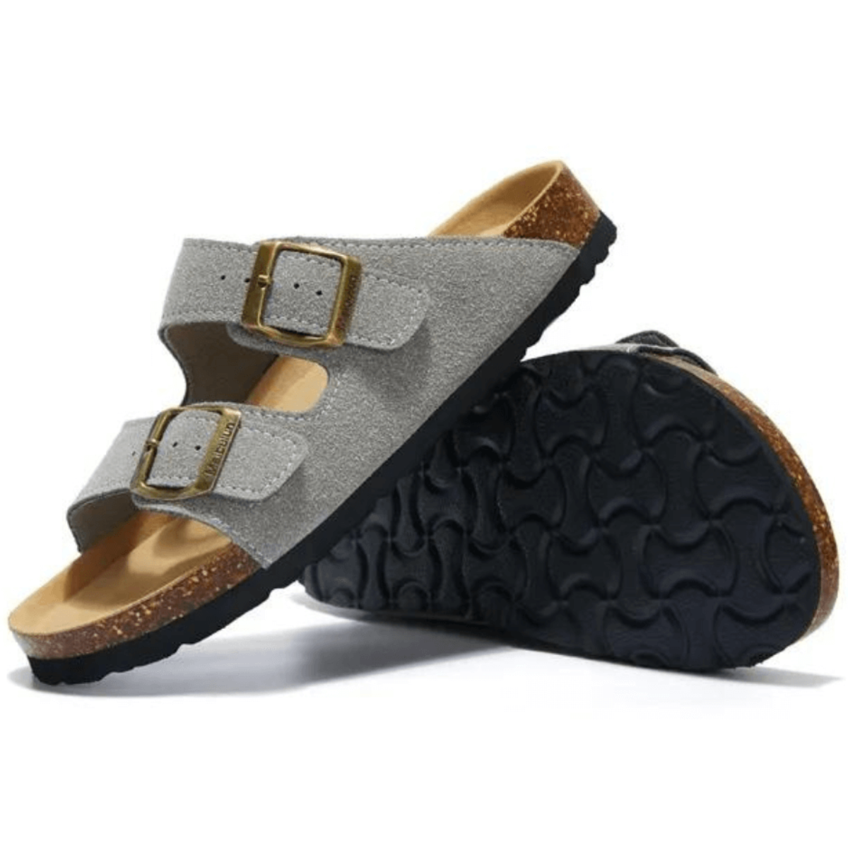Sandalia Birken Maibulun Gamuza – Gris Claro