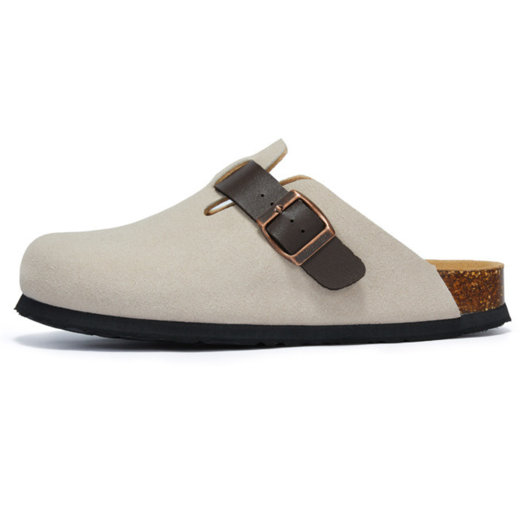 Clog – Blanco y Marrón